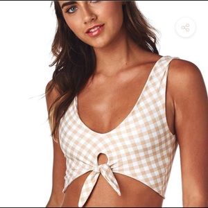 Montce Swim spring gingham Kim top